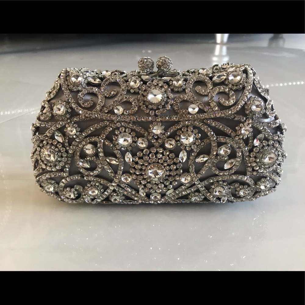 Silver Princess Clutch